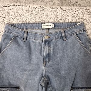REFUGE cargo denim jeans
